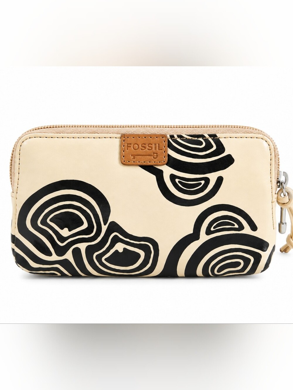 FOSSIL VINTAGE Dual Patterned Cosmetic Bag